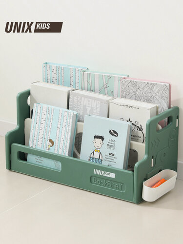 Изображение товара Органайзер для книг настольный Монтессори UNIX Kids 51 см для канцелярии, учебников, журналов, бумаг, пластиковый