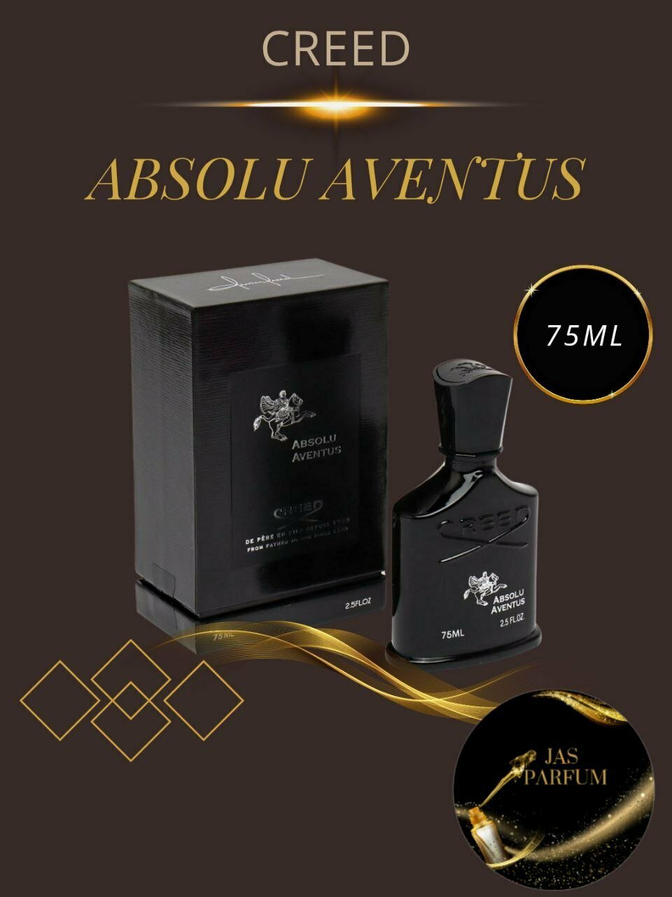 Духи "Creed Aventus", цитрусовые ноты, мужской аромат, 75 мл