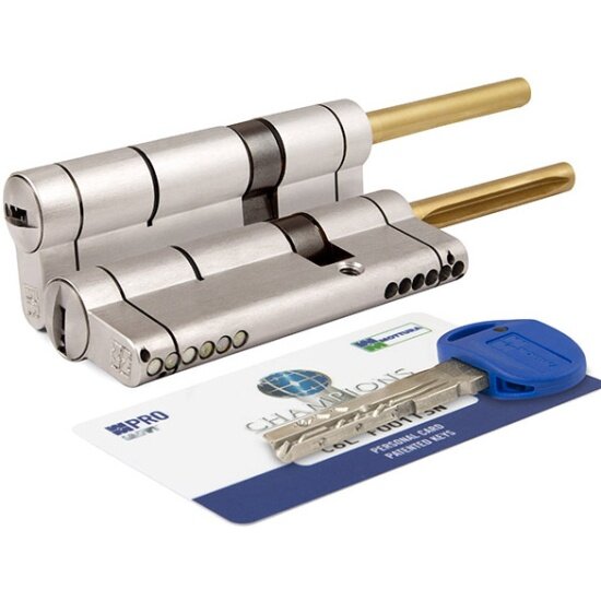 Цилиндровый механизм со штоком Mottura CP4P613101С5  92 мм 56 10 26Ш  Мат  Никель