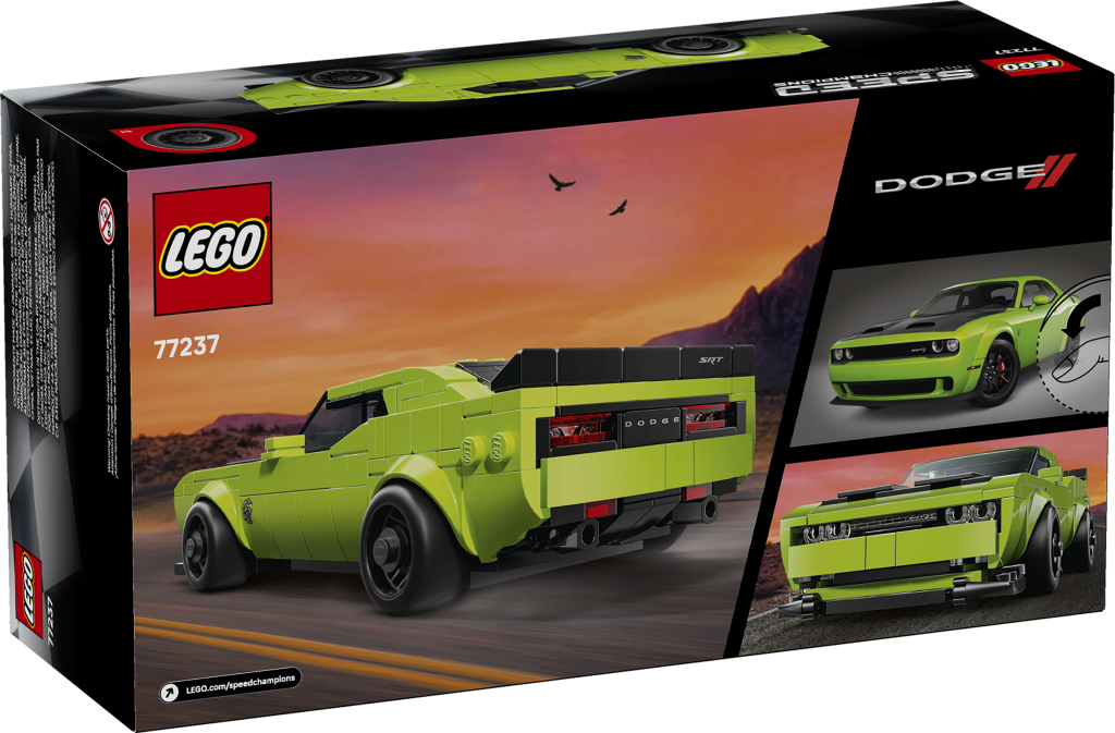 Конструктор LEGO Speed Champions Dodge Challenger SRT Hellcat 77237, 390 деталей, от 9 лет — фото 1