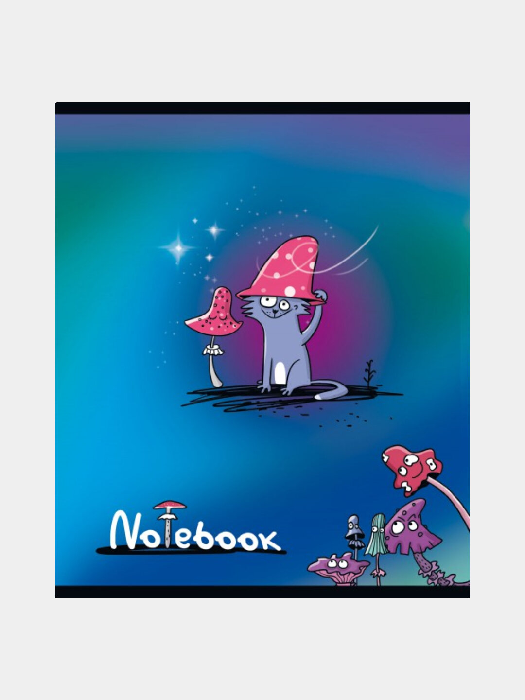 Тетрадь А5, 48л, клетка, "Поганки" (5 шт) — фото 1