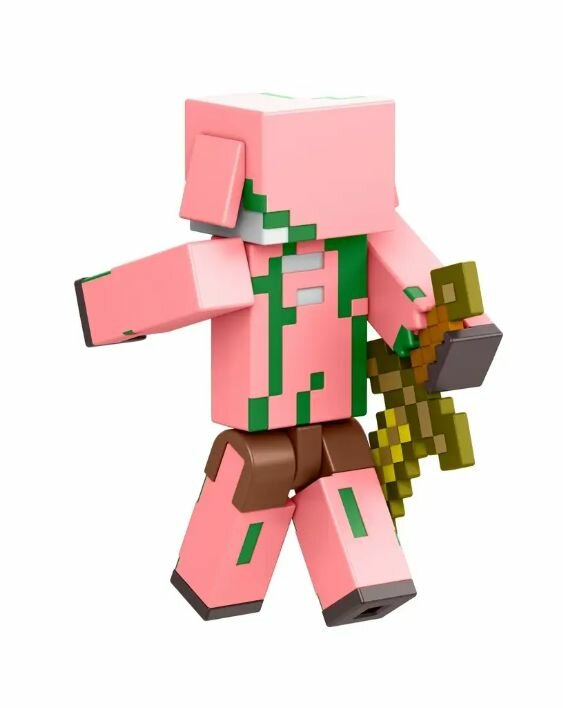 Фигурка Minecraft базовая Пиглин аксессуарами — фото 1