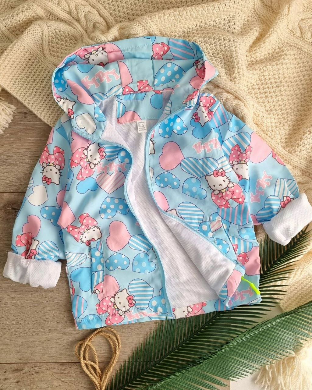 Ветровка, размер 8-10-12, 00135 синий — фото 1