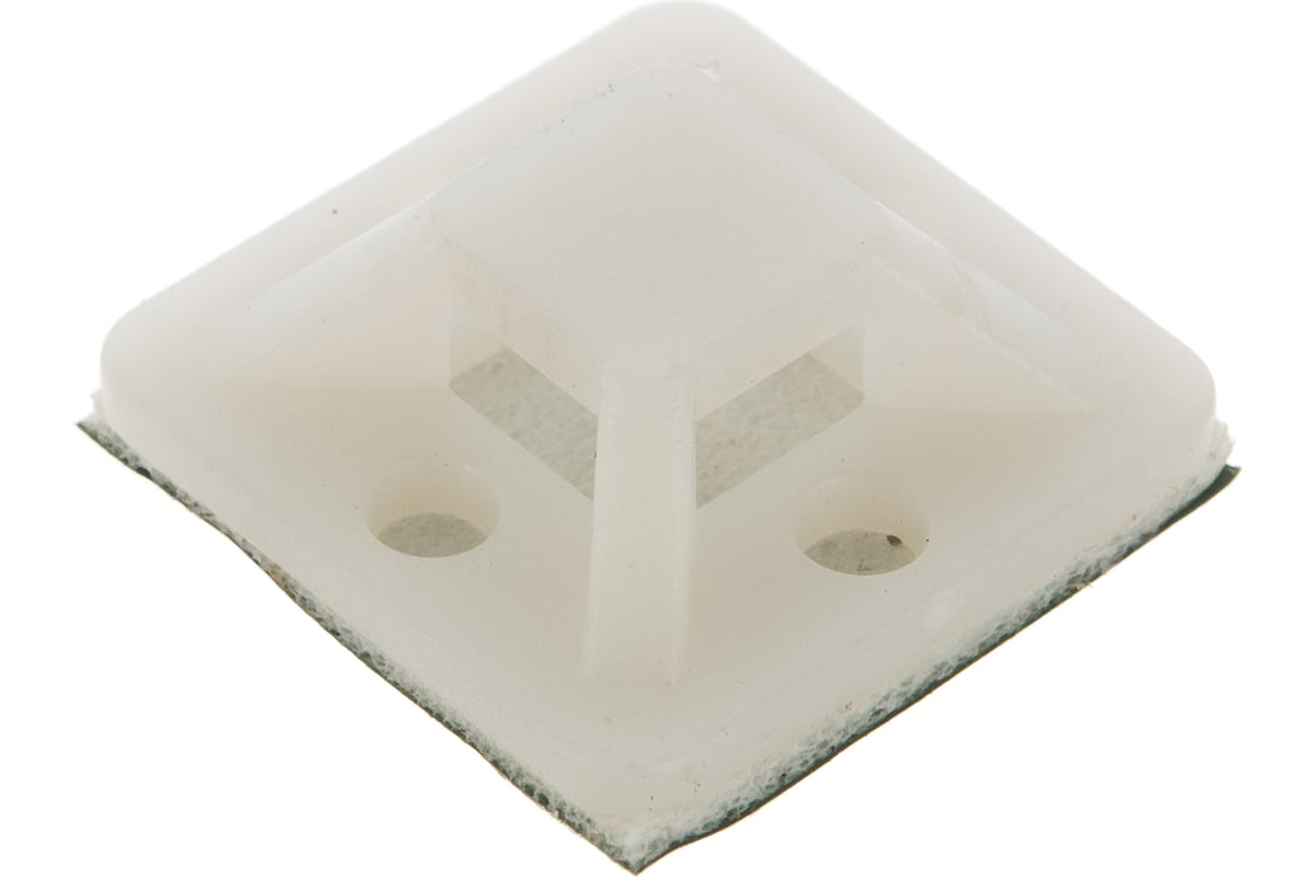 Площадки монтажные самоклеящиеся Fortisflex ПМС 30х30 мм, белая (49446) (100 шт х 1 упак)