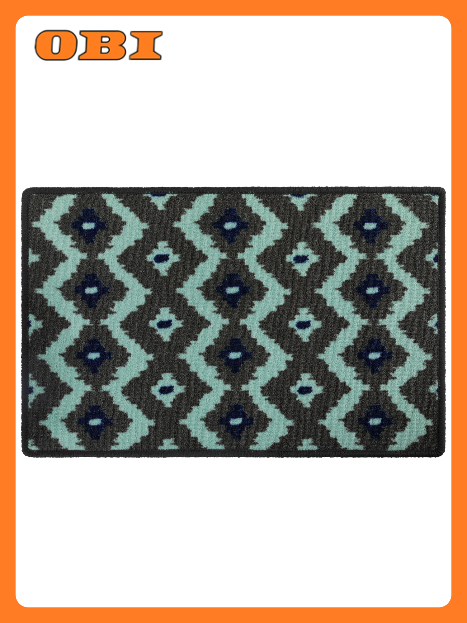 Коврик Нева Тафт Фонди полиамид термопластичный эластомер 40x60x7 см зеленый