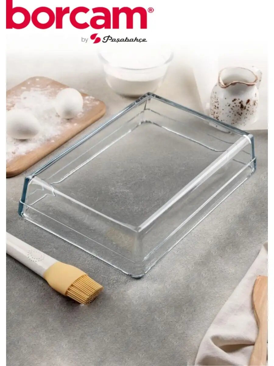 Форма для запекания прямоугольная PASABAHCE BORCAM 5932400 стеклянная, 2,5 л