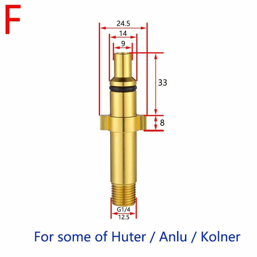 Адаптер (переходник) для мойки высокого давления Huter Anlu Kolner IPC FIT WAP внешняя резьбы