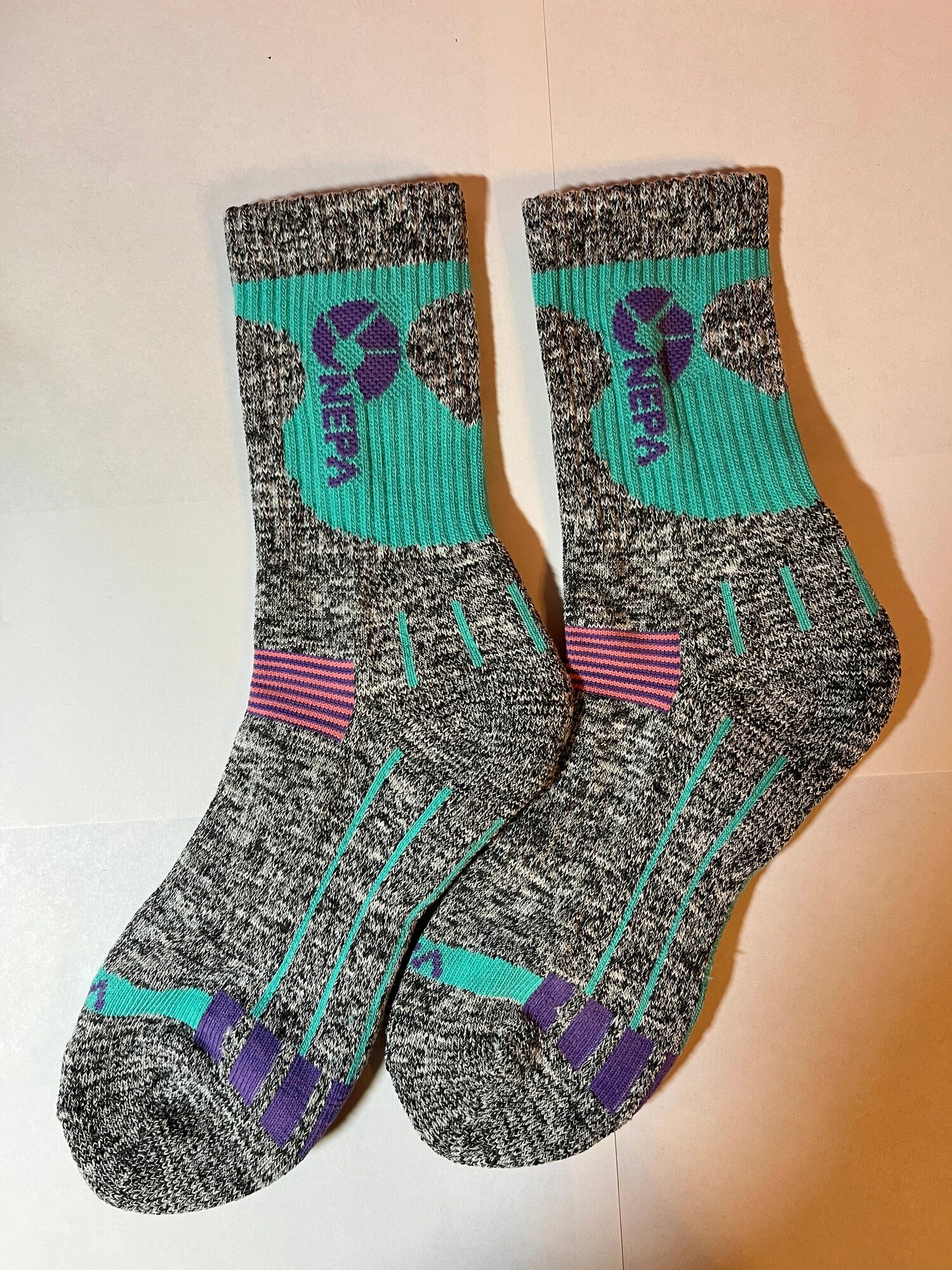 Носки NEPA, размер 24, серый, фиолетовый, розовый — фото 1