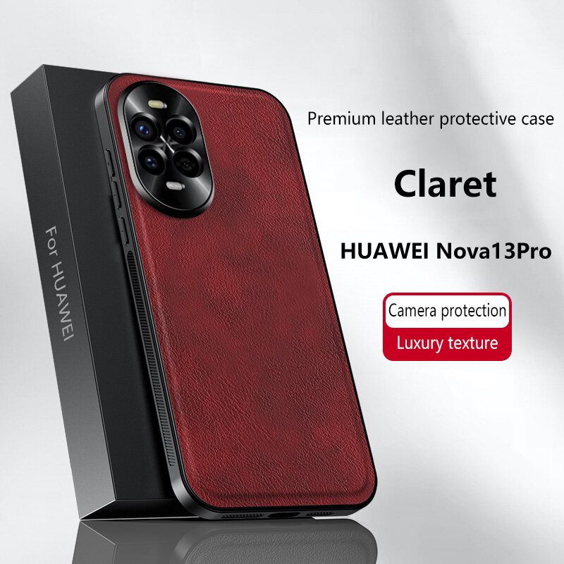 Чехол Для Huawei Nova 13 Pro / Хуавей Нова 13 Про, soft touch, чехол-кардиомонитор, искусственная кожа, поликарбонат (PC), защита камеры, ударопрочный, усиленные углы, Huawei, Huawei Nova 13 Pro, red,