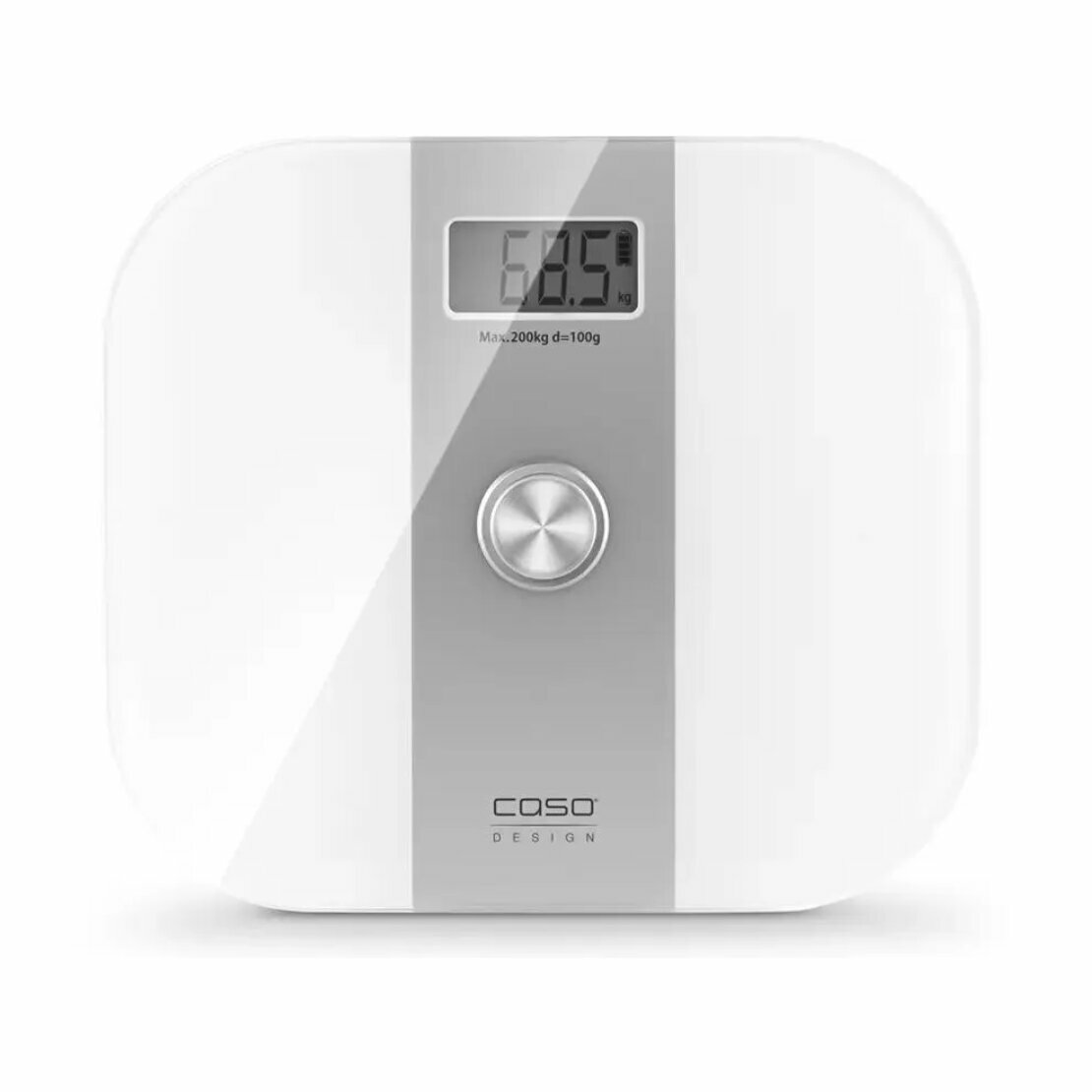 Весы напольные Caso Body Energy с шагом измерения 100 г, до 200 кг, диагностические функции, белый