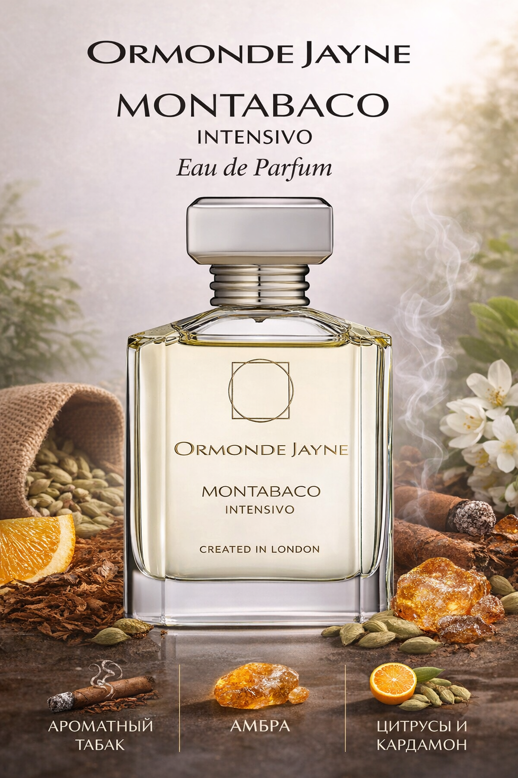 Парфюмерная вода Ormonde Jayne "Montabaco Intensivo", унисекс, роликовый аппликатор, 100мл