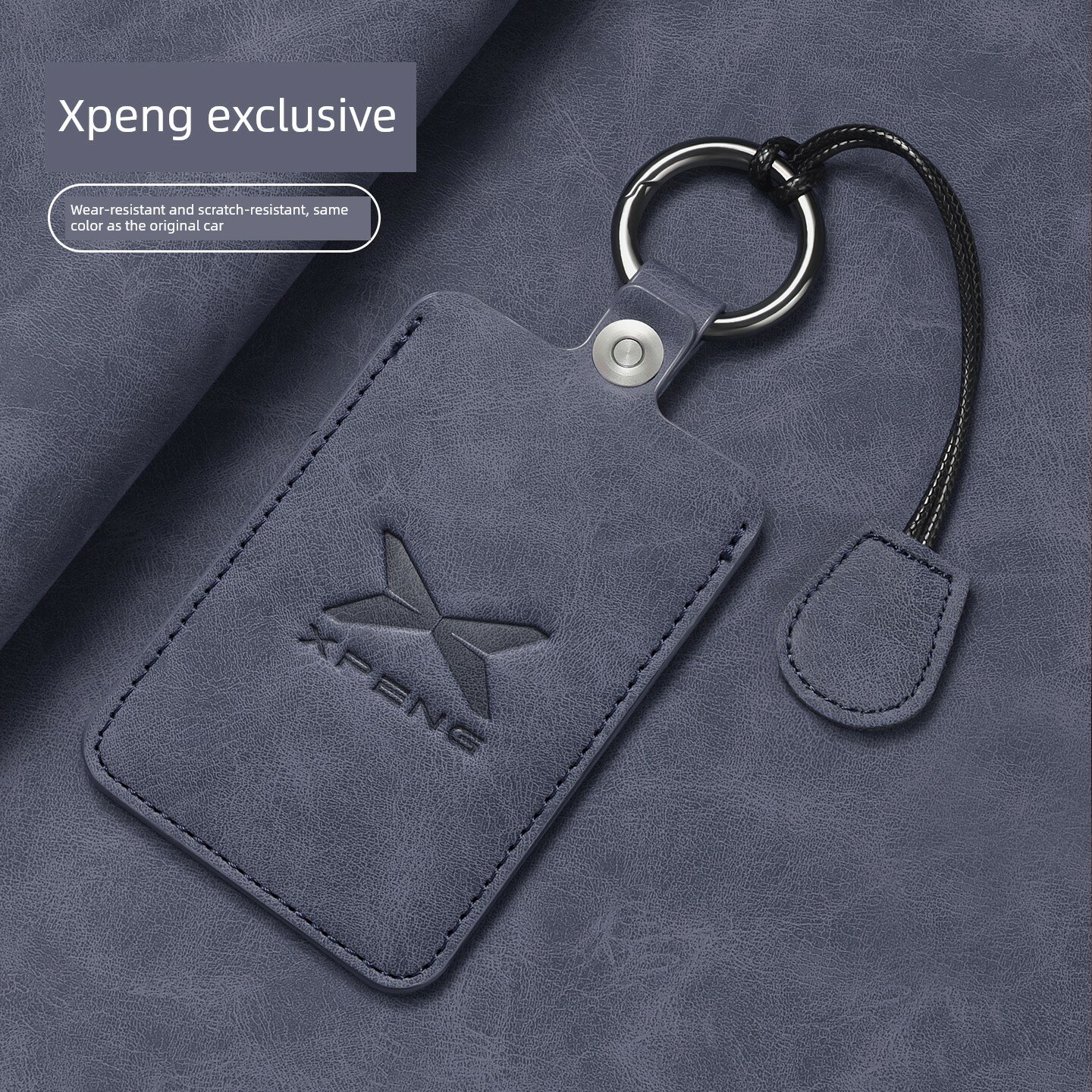 Xpeng MONA/M03 NFC Карта Чехол с Круглой Застежкой и Плечевым Шнуром, Синий для G6/G9X9/P7