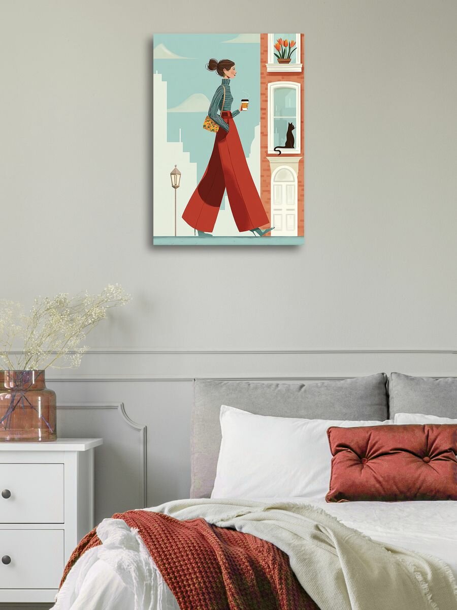 Картина на холсте LOFTime 50Х70 Девушка с кофе 4 К-1929-5070