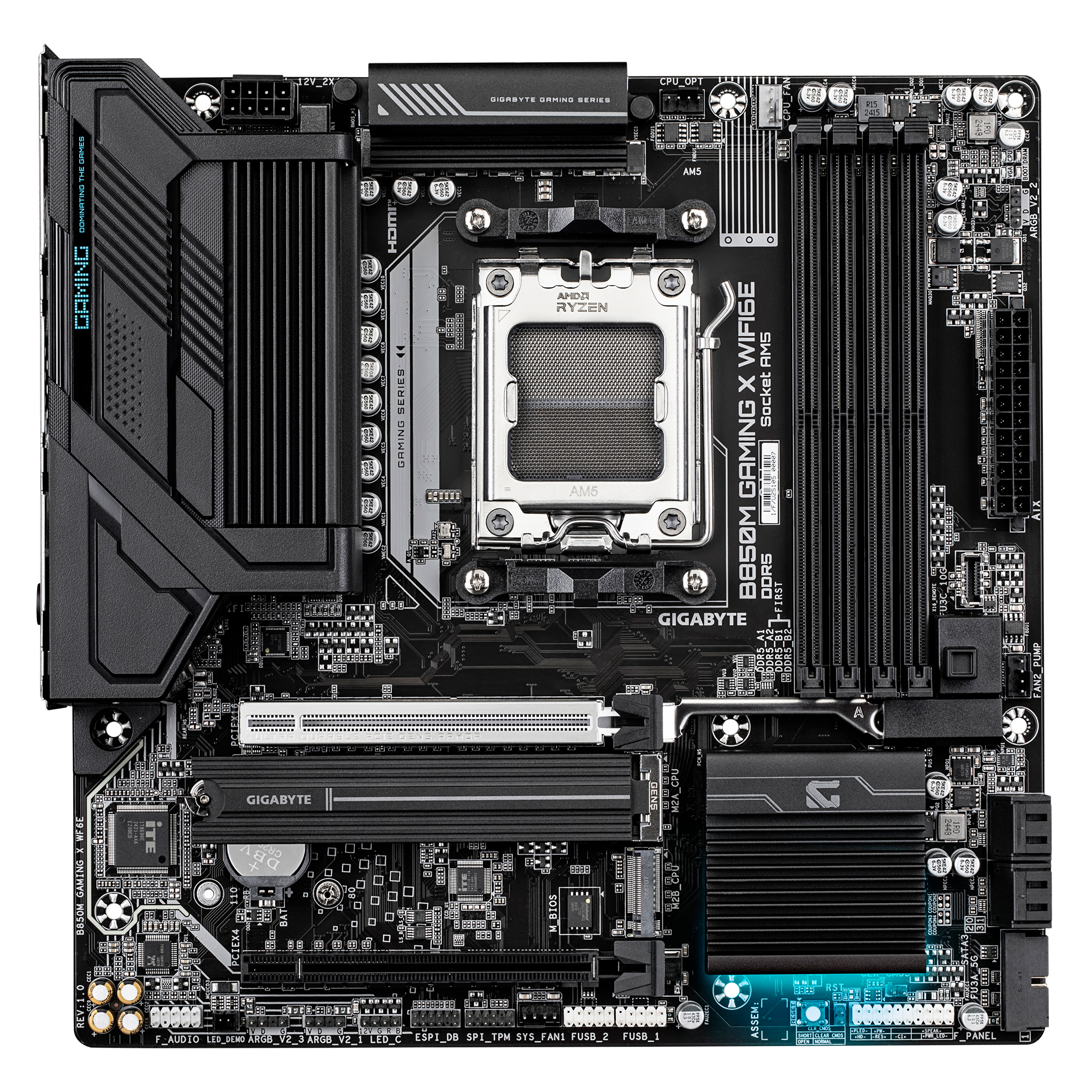 Материнская плата GIGABYTE B850M GAMING X WF6E, AM5, 4xDDR5, PCIe 5.0 x16
