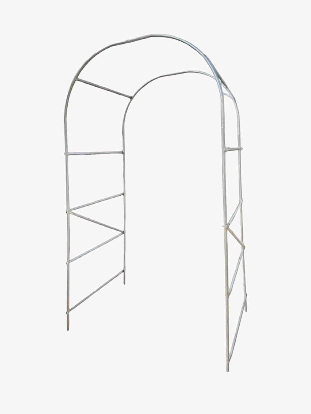 Арка садовая металлическая "Лесенка разборная", высота 2,32м ширина 1,24м глубина 0,44м, для вьющихся растений, пергола