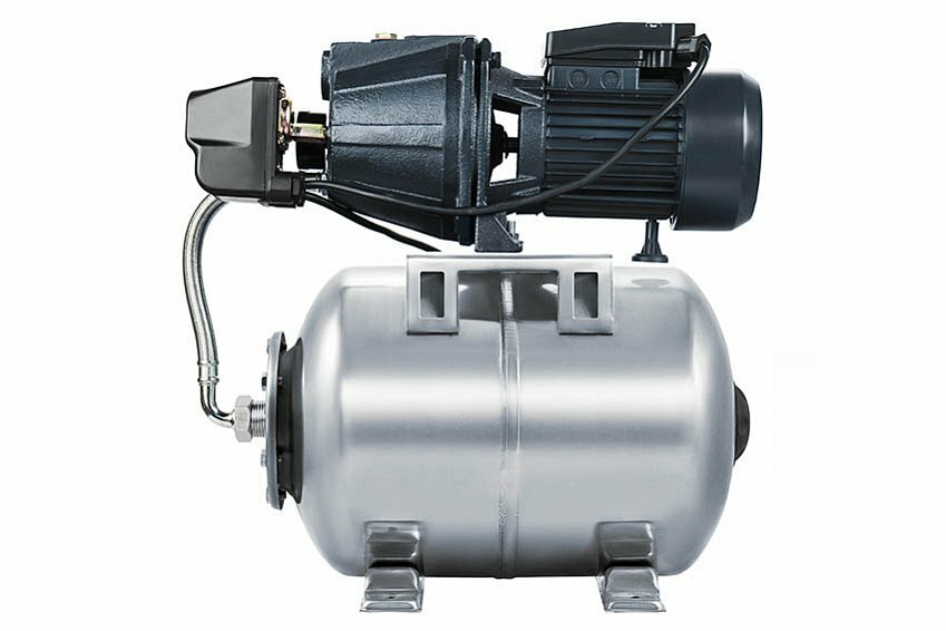 Насосная станция UNIPUMP AUTO JET 80L - 0,6 кВт (24 л, однофазный, Hmax 38 м, Qmax 50 л/мин)