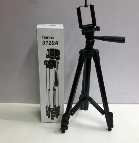 Штатив для телефона TRIPOD регулируемая высота от 40 до 15 м чёрный