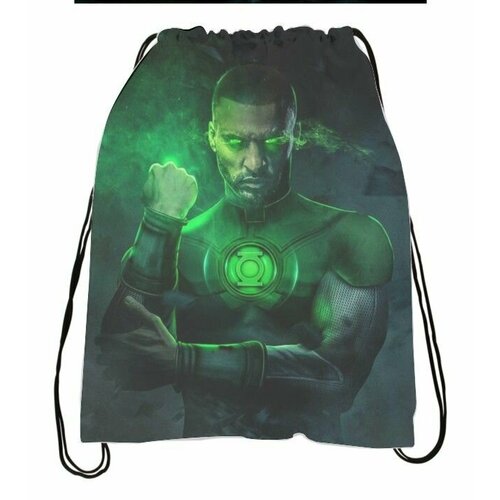 фото Мешок для обуви зелёный фонарь, green lantern №2 suvenirof-shop