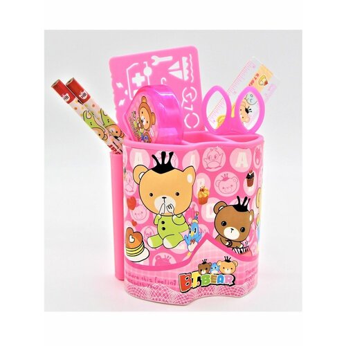 Darvish Набор настольный детский (розовый)