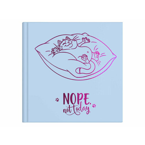 Записная книжка Notebook арт. 61545 котик лежебока / 105х105 мм, 80 л, твёрдый переплёт, полноцве записная книжка funko little mermaid pearl anniversary notebook