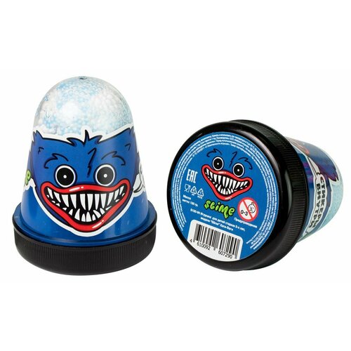 Слайм синий с шариками 130 г SLIME S130-94 kiki светящийся слайм monster slime синий 130 гр