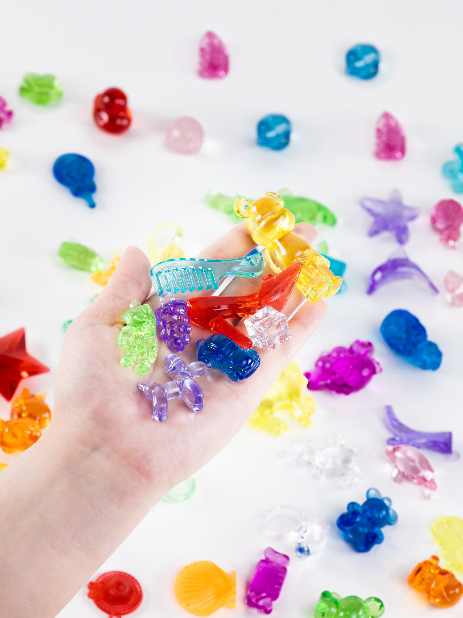 Камни фигурные «Ассорти» 30 шт, акриловые фигурки для игр и декора, Color Si — фото 1