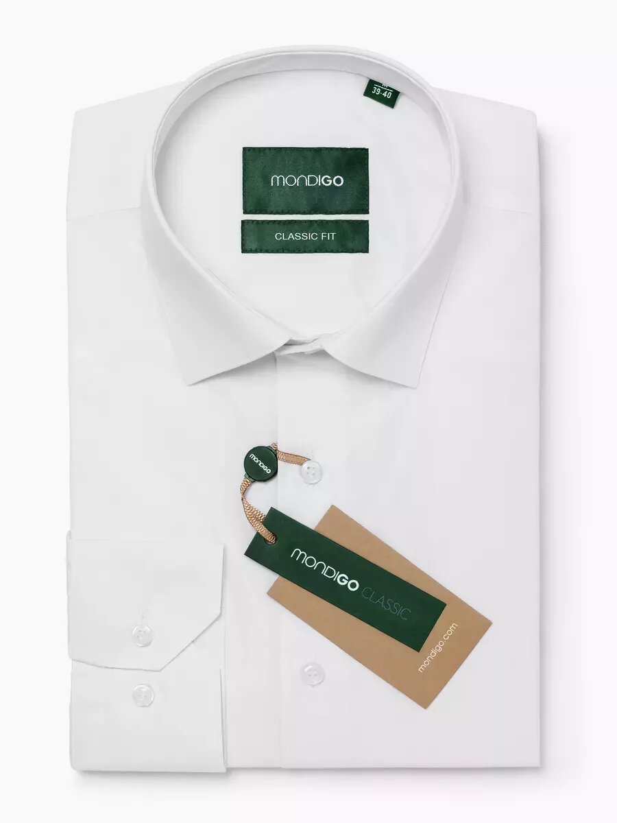 Рубашка MONDIGO классическая BIG SIZE CLASSIC FIT с длинным рукавом