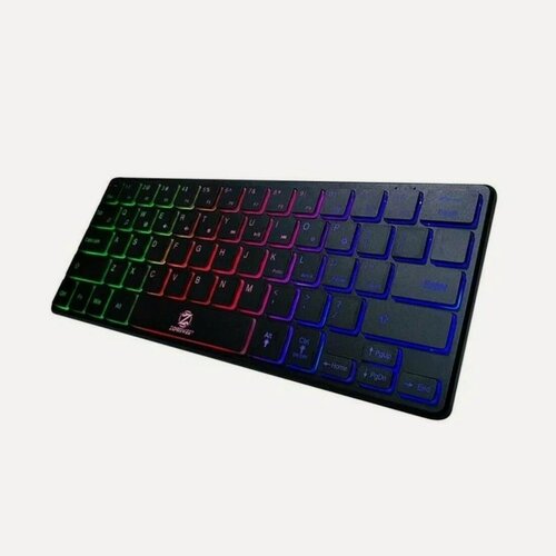 Изображение товара Игровая клавиатура, проводная игровая клавиатура с подсветкой RGB, игровая клавиатура для компьютера тонкая, черная