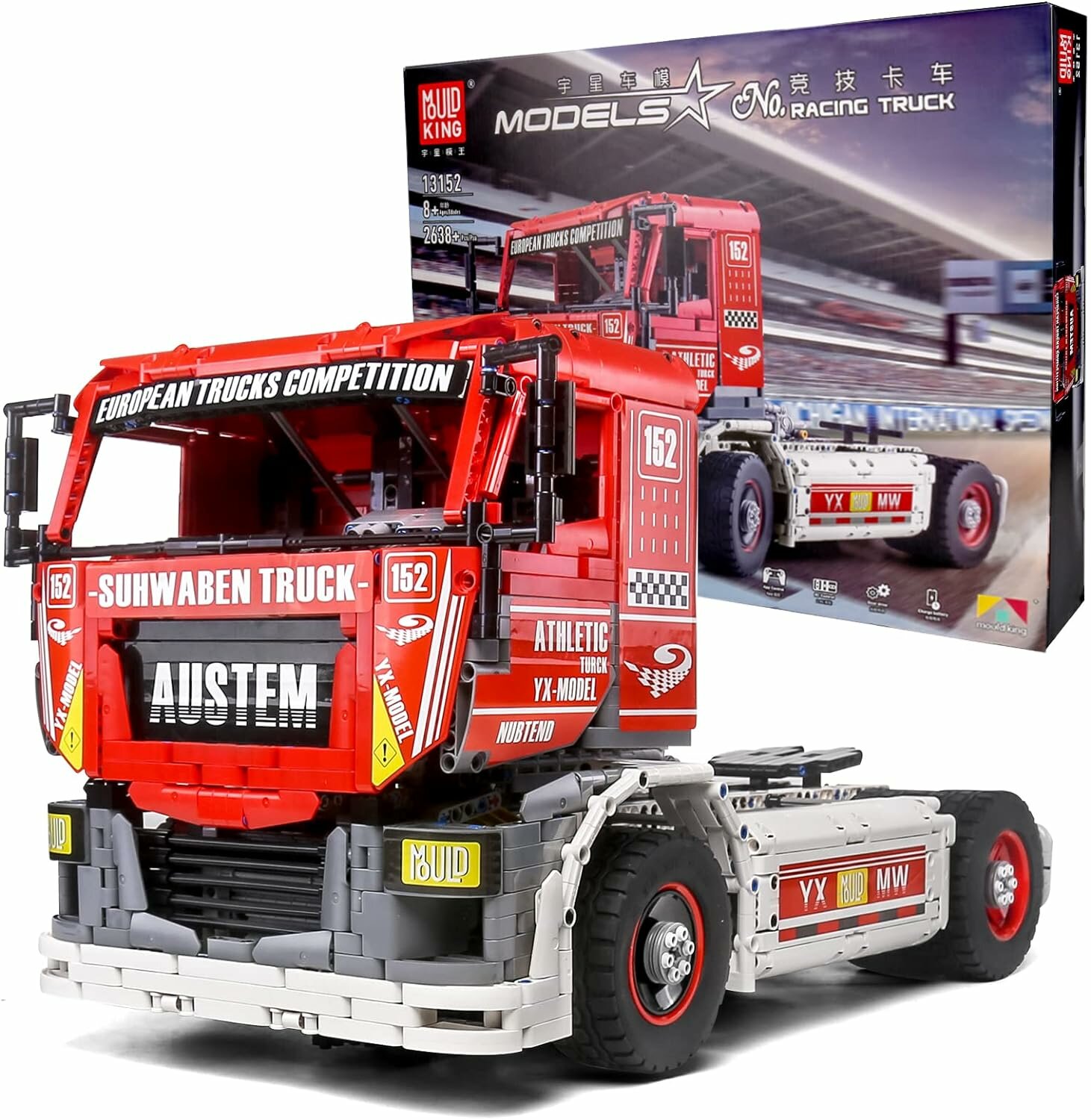 Конструктор Mould King 13152 Гоночный грузовик MKII,2638деталей