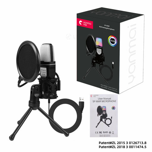 Микрофон SF-666R USB интеллектуальное шумоподавление 942₽