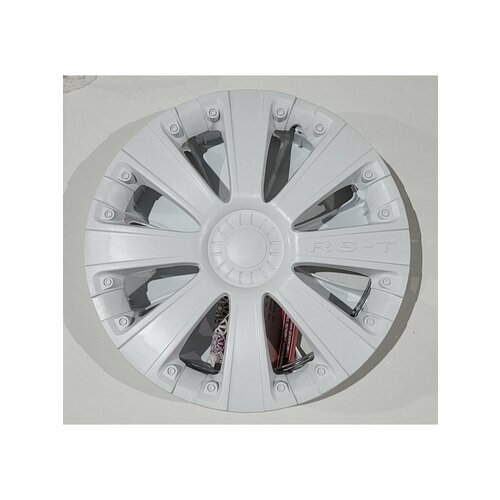 Колпаки автомобильные RS-T белый глянец 14, 4 шт.