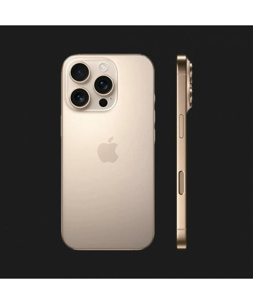Смартфон Apple iPhone 16 Pro 512 ГБ, Dual nano SIM + eSIM, Desert Titanium (золотой) — фото 1