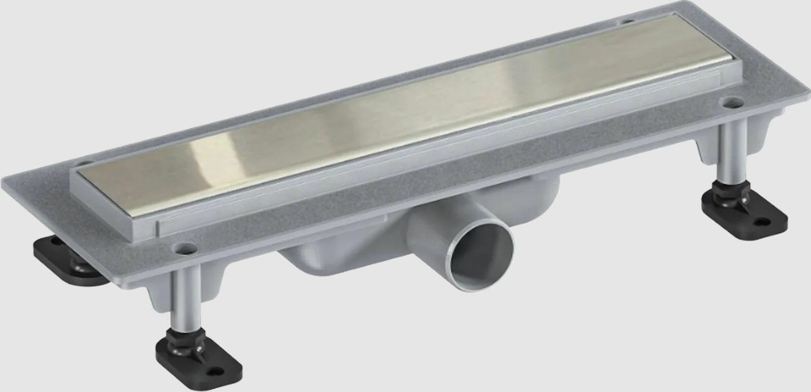 Душевой лоток BAS ТЛ00015 53 5x4 9 см  серый