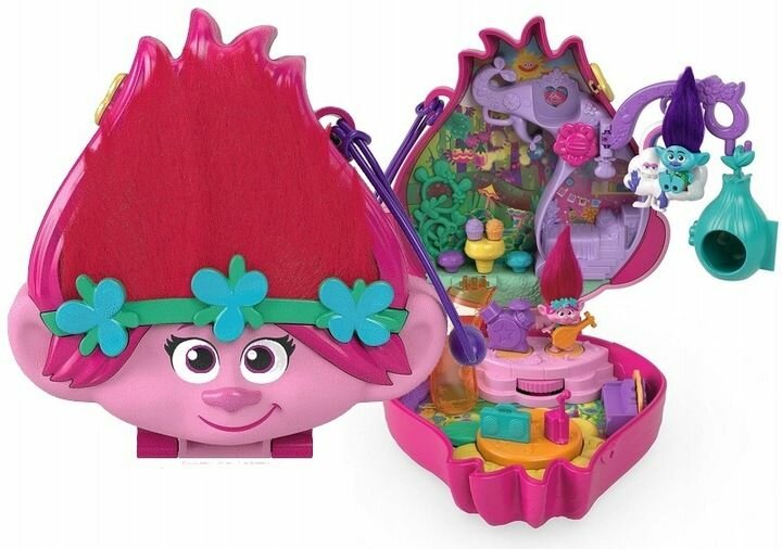 Фигурки Mattel Polly Pocket - Игровой набор тролли с микрокуклами и аксессуарами - Полли Покет HKV39
