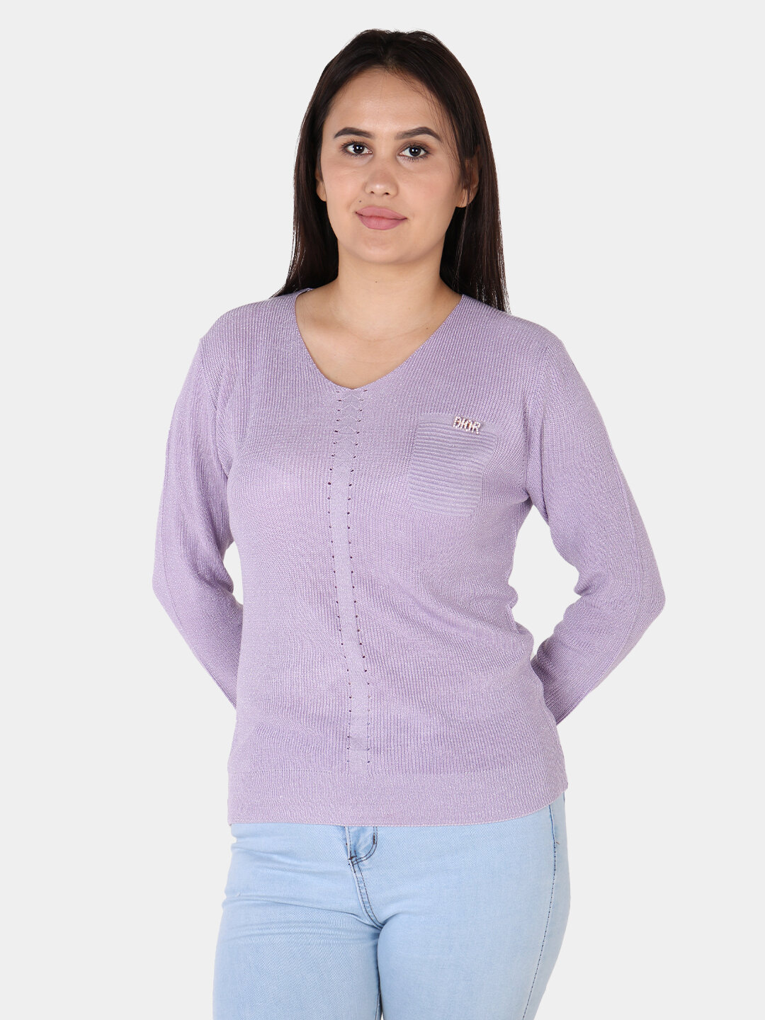 Свитер размер One Size, , лавандовый — фото 1