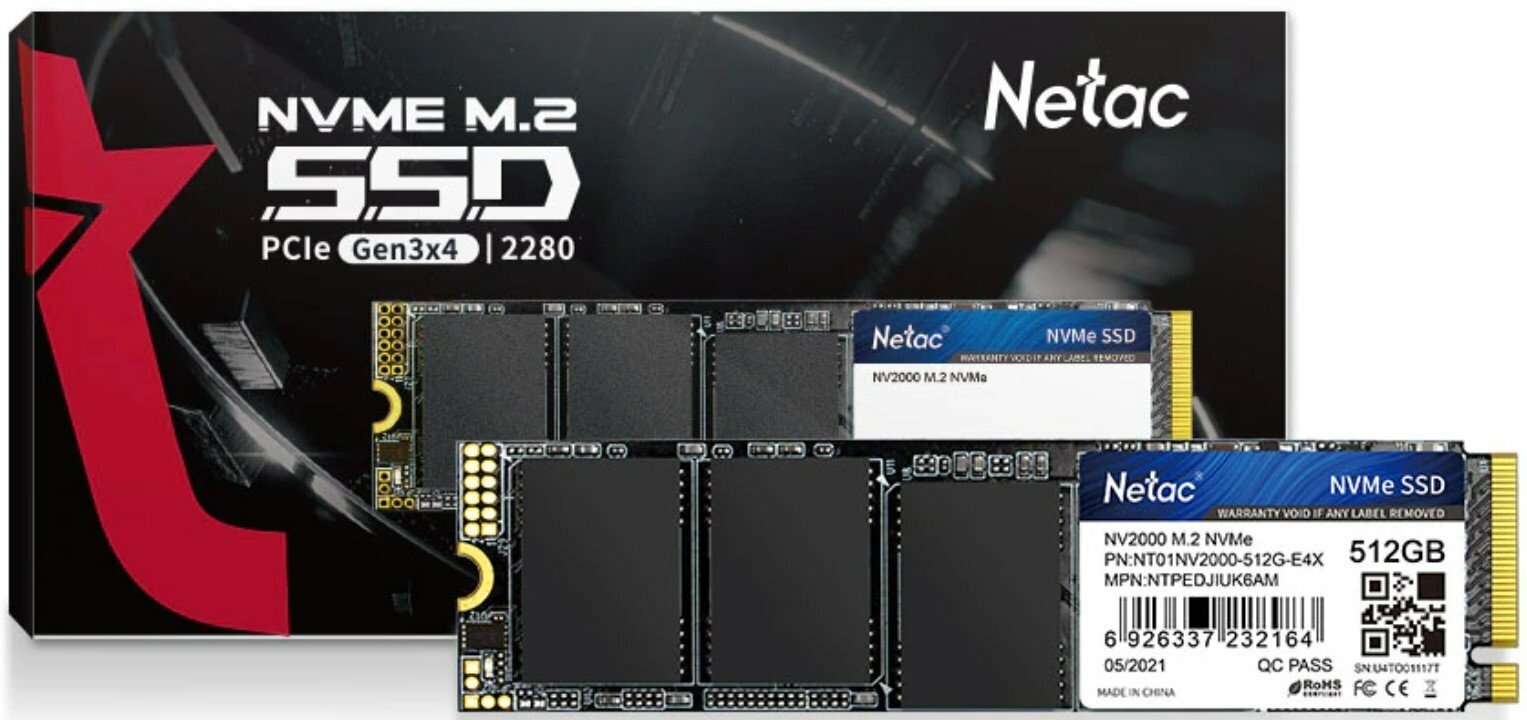 Накопитель SSD Netac M.2 2280 NV2000 NVMe PCIe 512GB (NT01NV2000-512-E4X) - фото №16