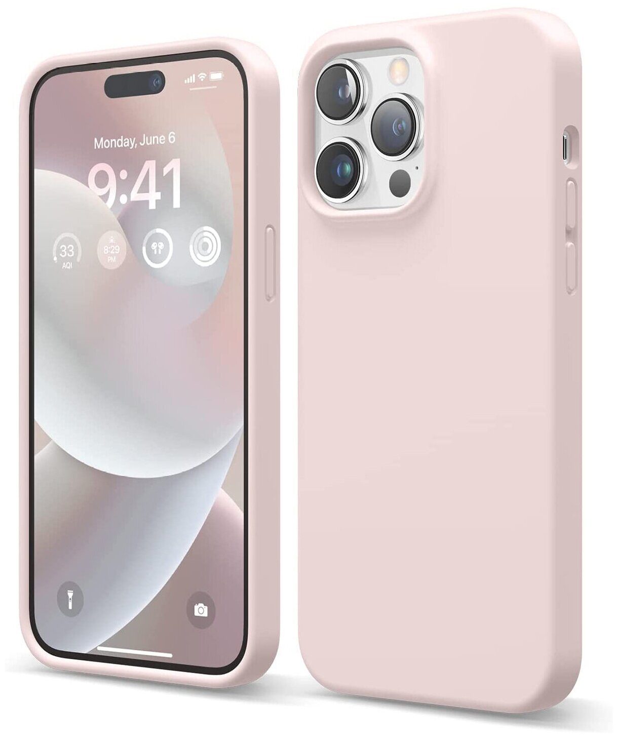 Elago для iPhone 14 Pro Max чехол Soft silicone (Liquid) Lovely Pink, шт