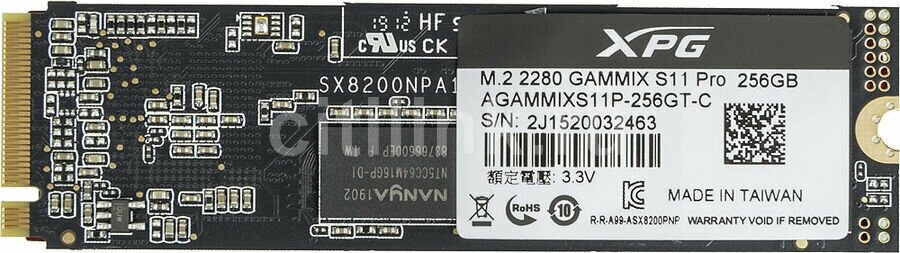 SSD накопитель A-DATA S11 Pro 256Гб, M.2 2280, PCI-E x4, NVMe - фото №3