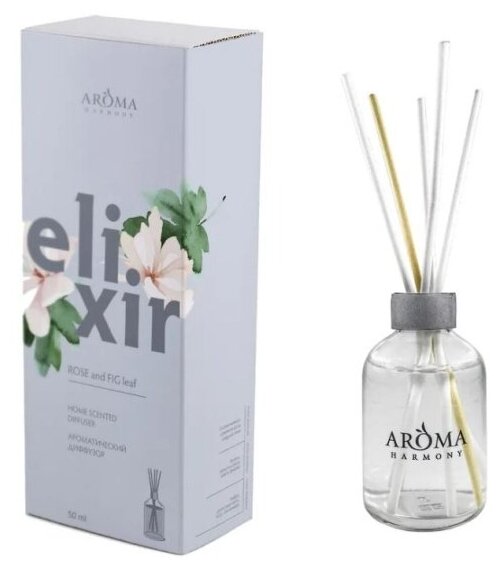 Ароматический диффузор Aroma Harmony Elixir Rose and fig leaf, 50 мл