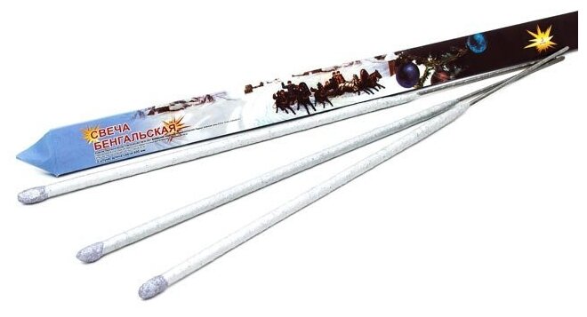 фото Бенгальские огни Уральский Пиротехнический Завод Новогодние 300 мм (3 шт) СБ300Н3, 1 залп