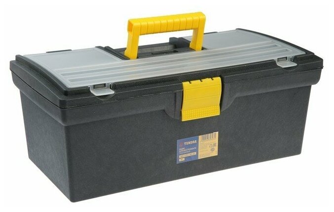 Ящик для инструмента тундра 16" 405 х 215 х 160 мм пластиковый органайзер