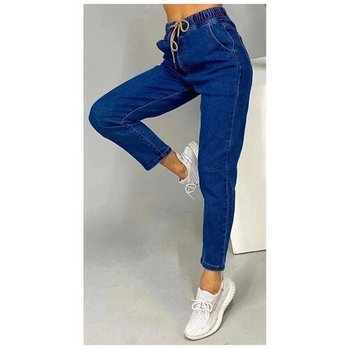 фото Джинсы женские на резинке утеплитель тонкая байка ликаста