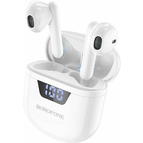 Беспроводные наушники Borofone BW05 <белый> bluetooth наушники вкладыши с микрофоном ritmix rh 888bth tws v5 1 беспроводная мобильная гарнитура черные