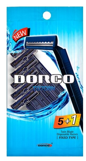 Бритва одноразовая Dorco TD708-6P, 6шт.