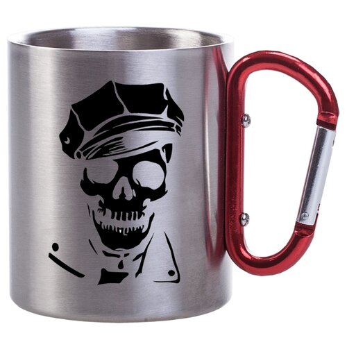 фото Металлическая кружка с карабином я не подарок drabs