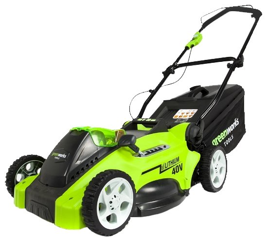 Электрическая газонокосилка greenworks 2500007 G-MAX 40V 40 cm 3-in-1 ...