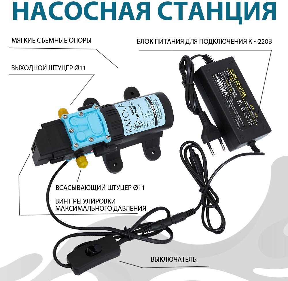 Насос помпа высокого давления KATOLA DP72-SF-DC-DC/AC