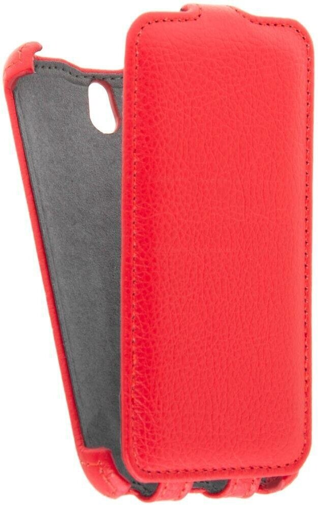 Кожаный чехол для HTC Desire 501 Dual Sim Armor Case (Красный)