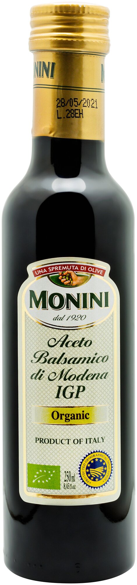 Уксус Monini Aceto Balsamico di Modena IGP Organic Винный бальзамический органический, 0,25л