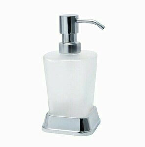 Дозатор для жидкого мыла, матовое стекло/ хром, WasserKRAFT Amper K-5499